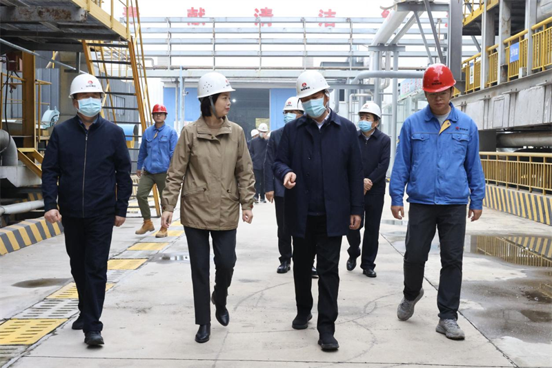陜西省生態(tài)環(huán)境廳駐廳紀(jì)檢監(jiān)察組組長、黨組成員周建新一行到咸陽公司檢查指導(dǎo)工作-1.png
